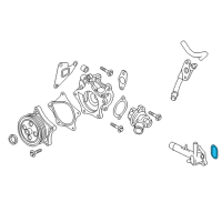 OEM 2015 Cadillac ATS Water Outlet Seal Diagram - 12664202