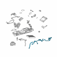 OEM 2013 Lexus LS600h Harness, Air Conditioner Diagram - 82212-50150