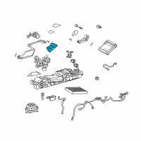 OEM 2011 Lexus LS600h Rear Cooling Unit Damper Servo Sub-Assembly, No.1 Diagram - 87106-50520