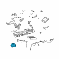 OEM Lexus LS460 Motor Sub-Assy, Blower Diagram - 87103-50131