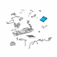 OEM 2010 Lexus LS600h EVAPORATOR Sub-Assembly Diagram - 88501-50300