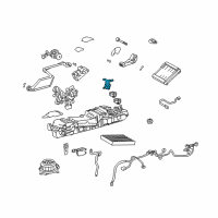 OEM 2011 Lexus LS600h Rear Cooling Unit Damper Servo Sub-Assembly, No.2 Diagram - 87106-50530