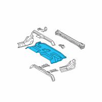 OEM 2018 Toyota Tundra Rear Floor Pan Diagram - 58311-0C091