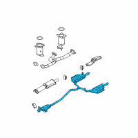 OEM 2012 Ford Fusion Muffler & Pipe Diagram - AE5Z-5230-B