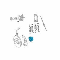 OEM 2017 Dodge Grand Caravan Bearing-Brake Diagram - 5154199AH