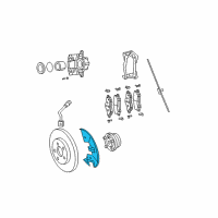 OEM 2009 Chrysler Town & Country Shield-Brake Diagram - 4721674AA