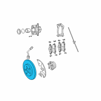 OEM Ram Front Brake Rotor Diagram - 4779783AB