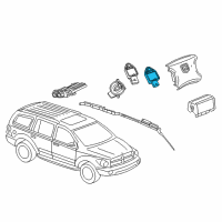 OEM Chrysler Sebring Sensor-Impact Diagram - 4896065AB