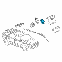 OEM 2009 Chrysler Aspen Sensor-Impact Diagram - 4896065AB