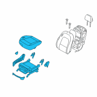 OEM Hyundai Veracruz Cushion Assembly-Front Seat, Passenger Diagram - 88106-3J001-R7D