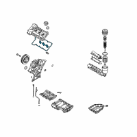 OEM 2007 Hyundai Entourage Gasket-Rocker Cover, RH Diagram - 22441-3C110