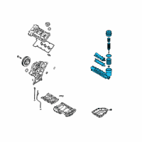 OEM Hyundai Oil Filter Complete Assembly Diagram - 26300-3C200