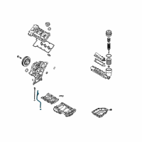 OEM Hyundai Oil Level Gauge Guide Diagram - 26612-3C202