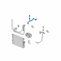 OEM Pontiac Torrent Evaporator Tube Diagram - 15143824