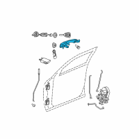 OEM 2009 Dodge Charger Handle-Exterior Door Diagram - 1NJ56DX8AA