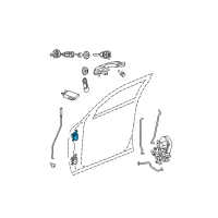 OEM 2006 Dodge Magnum Front Door Upper Hinge Diagram - 5161444AA