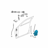 OEM Chrysler Front Door Latch Diagram - 4575895AB