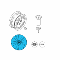 OEM 2011 Kia Sportage Wheel Assembly-Aluminum Diagram - 529103U310