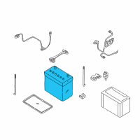 OEM 2004 Nissan Xterra Batteries Diagram - 244109Z400