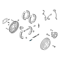 OEM Hyundai Elantra Spring-Shoe Return, Lower Diagram - 58312-0U000