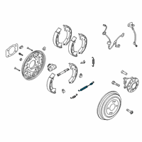 OEM 2017 Hyundai Elantra Spring-Shoe Return, Upper RH Diagram - 58361-0U000