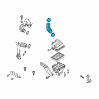 OEM 2019 Ford Edge Air Inlet Tube Diagram - F2GZ-9B659-A