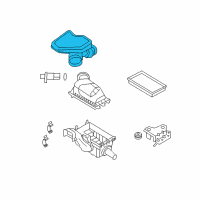 OEM Lincoln MKX Air Inlet Assembly Diagram - BT4Z-9B659-A