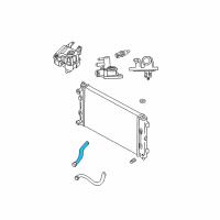 OEM 2006 Dodge Stratus Hose-Radiator Inlet Diagram - 4596430AF