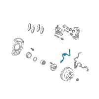 OEM Toyota Solara Brake Hose Diagram - 90947-A2027