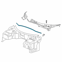 OEM 2003 Dodge Viper WEATHERSTRIP-Hood To COWL Diagram - 5043050AA