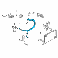 OEM Chevrolet S10 AC Hose Diagram - 15101308