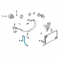 OEM 1996 Oldsmobile Bravada AC Tube Diagram - 15101303