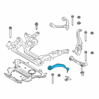 OEM 2020 BMW M550i xDrive Left Tension Strut With Rubber Mounting Diagram - 31-10-6-861-165