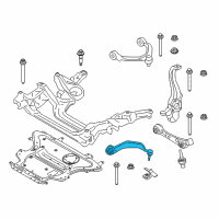 OEM 2020 BMW 530i xDrive Left Tension Strut With Rubber Mounting Diagram - 31-10-6-861-165