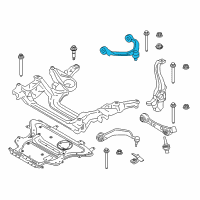 OEM 2022 BMW 530e Rubber Mount Wishbone, Top Diagram - 31-10-6-861-185