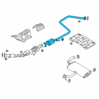 OEM 2022 Kia Niro Center Muffler Assembly Diagram - 28650G5120