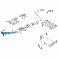 OEM 2020 Kia Niro EV Front Muffler Assembly Diagram - 28610G5130