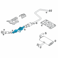 OEM 2017 Kia Niro MUFFLER COMPLETE-CEN Diagram - 28601G5320