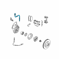 OEM 2004 BMW 325Ci Brake Hose Front Diagram - 34-30-6-752-400