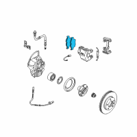 OEM BMW 330Ci Pagid Disc Brake Pad Set Front Diagram - 34-11-6-779-652