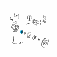 OEM 2005 BMW 330xi Angular Contact Ball Bearing, Radial Diagram - 31-22-1-095-702
