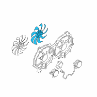 OEM 2014 Infiniti QX70 Fan-Motor Diagram - 21486-1BH0B