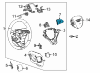 OEM Cadillac Escalade Audio Switch Diagram - 13535959