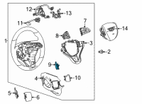 OEM 2021 Cadillac Escalade ESV Paddle Switch Diagram - 13532995