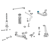 OEM 1998 Toyota 4Runner Bushings Diagram - 48632-35080