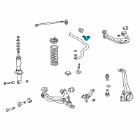 OEM Toyota 4Runner Stabilizer Bar Clamp Diagram - 48829-35120