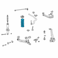 OEM 1998 Toyota 4Runner Coil Spring Diagram - 48131-35400