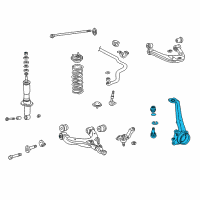 OEM 1998 Toyota 4Runner Knuckle Diagram - 43201-35071