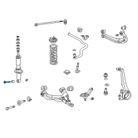 OEM 2009 Toyota 4Runner Lower Control Arm Mount Bolt Diagram - 90105-14104