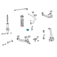 OEM 2000 Toyota 4Runner Spring Bumper Diagram - 48304-35150